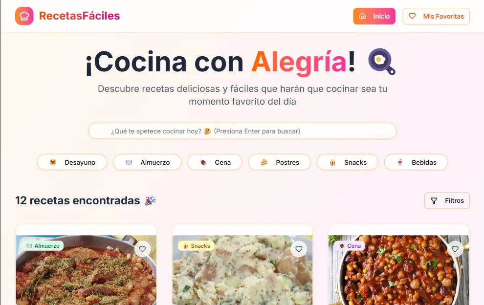 Buscador de Recetas